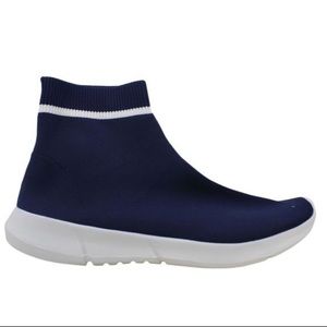 Bar III Levan Sock Sneakers Navy Blue NWOB